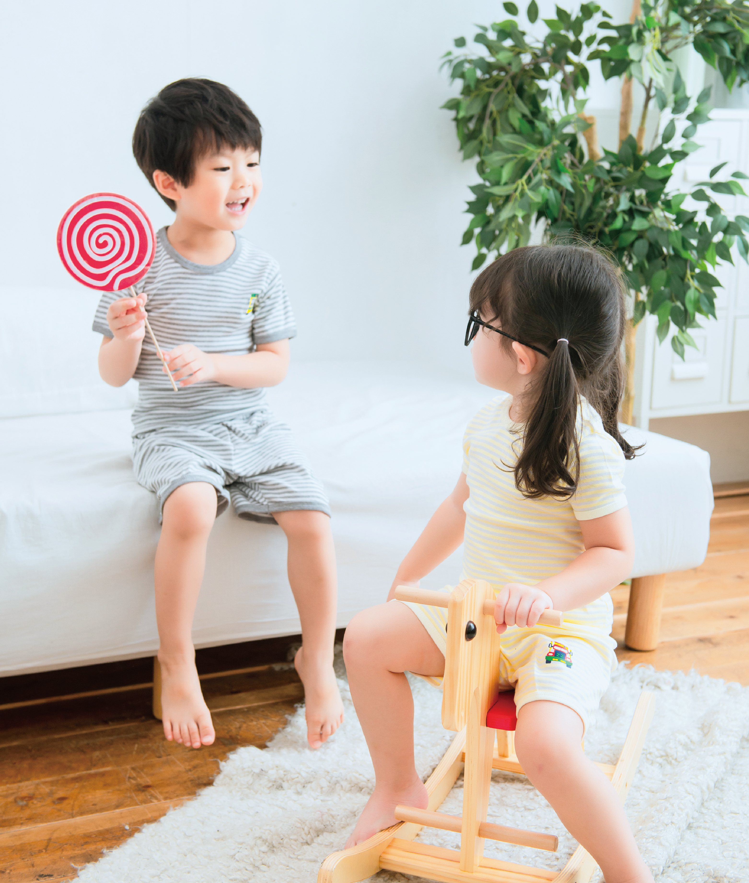 小三福 三福 羅紋條紋小短褲