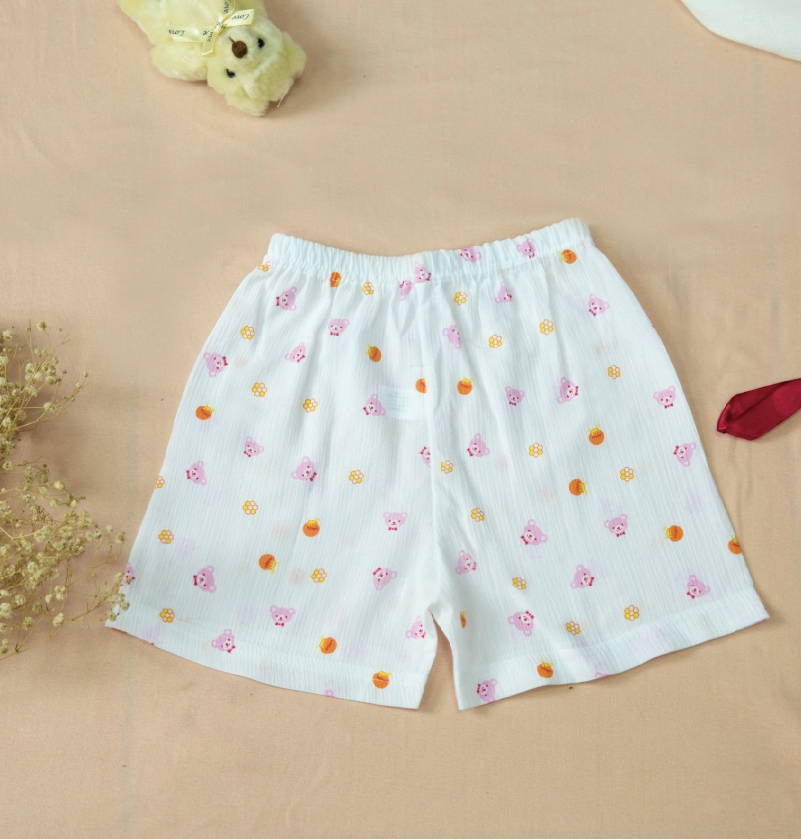 小三福 三福 100%純棉兒童竹紗小短褲