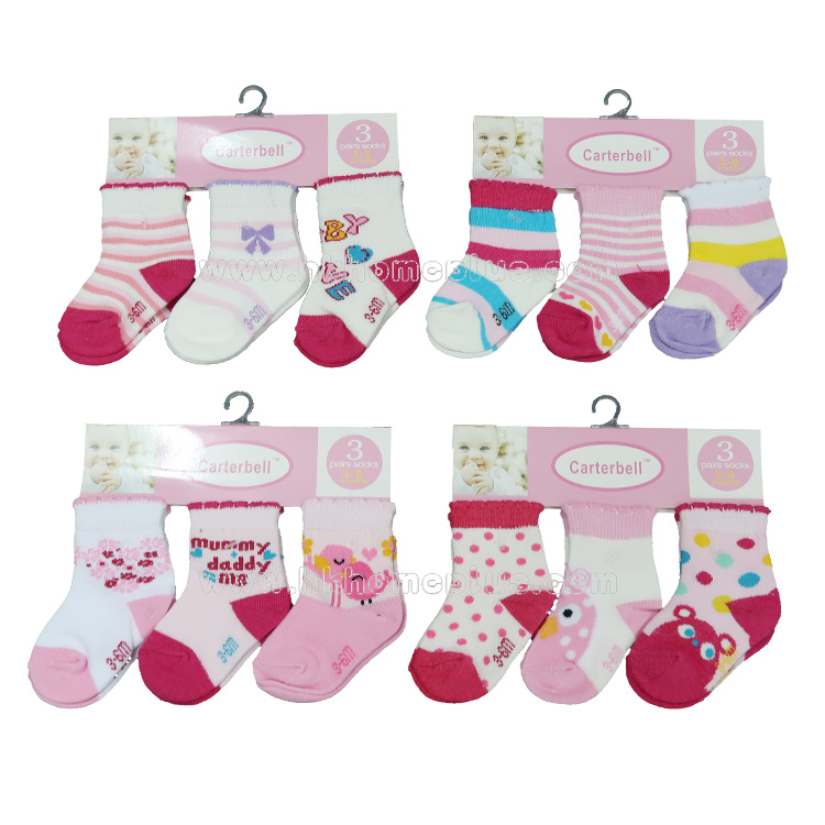 3對裝 Carterbell: 嬰兒短襪 0-6個月