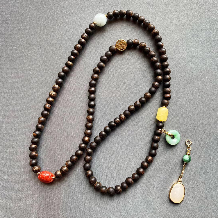 天然印尼星洲系汶萊沉香108顆手珠