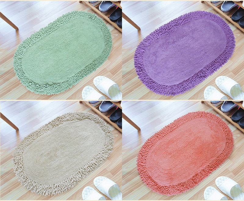 橢圓棉質踏墊(45x70cm)(共五色)