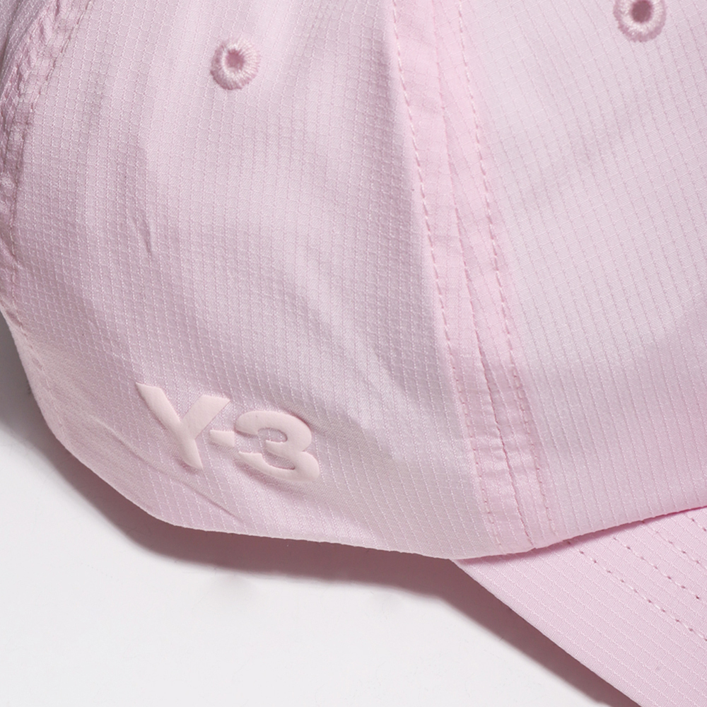 【 Y-3 RIPSTOP CAP 側邊小LOGO老帽 - 粉紅 】