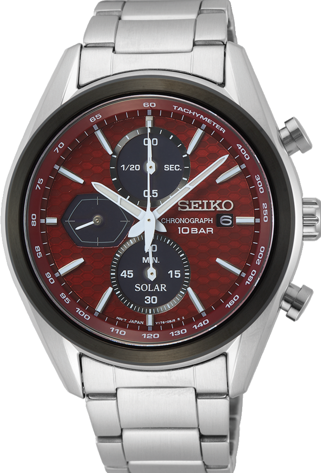萬年鐘錶 - SEIKO    三眼太陽能錶  V176-0BH0R  / SSC771P1  錶徑41.2MM
