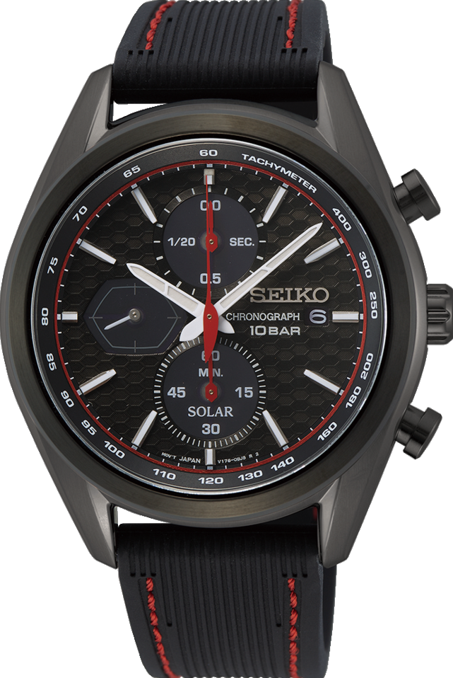 萬年鐘錶 - SEIKO    三眼太陽能錶  V176-0BH0C   /  SSC777P1  錶徑41.2MM