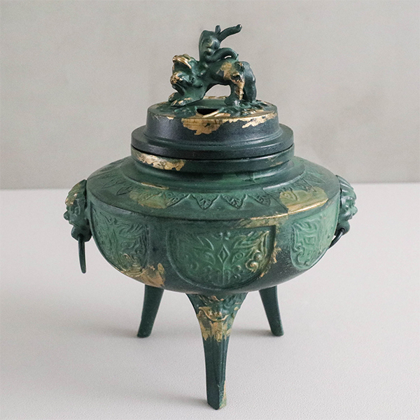 【村田宏】駒型釻付菖蒲地紋 香爐