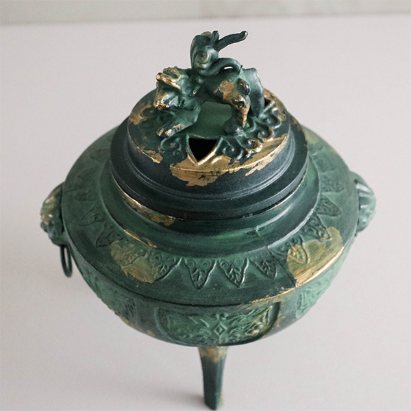 【村田宏】駒型釻付菖蒲地紋 香爐