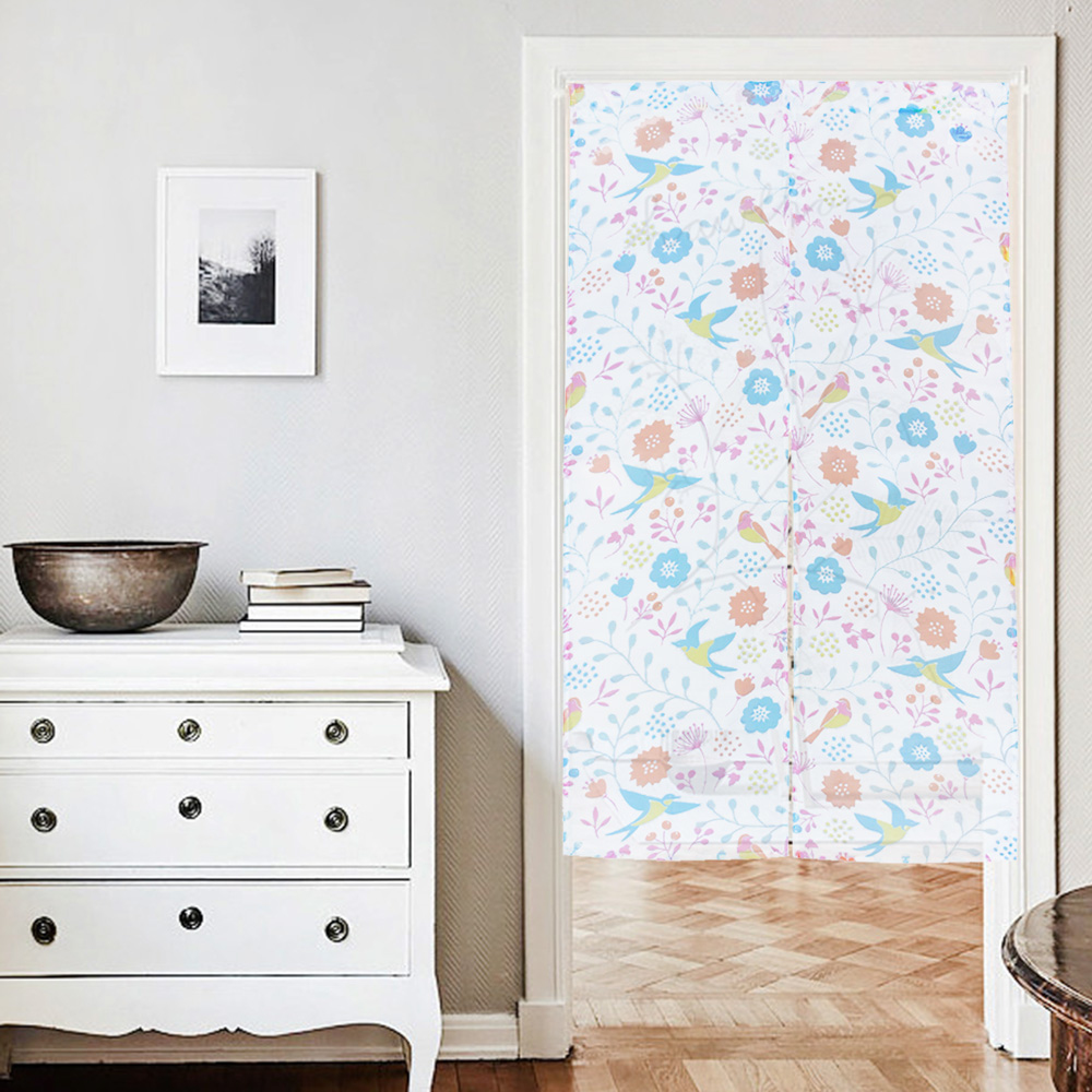 HONE柔光花紗長門簾(85x150cm)_花鳥