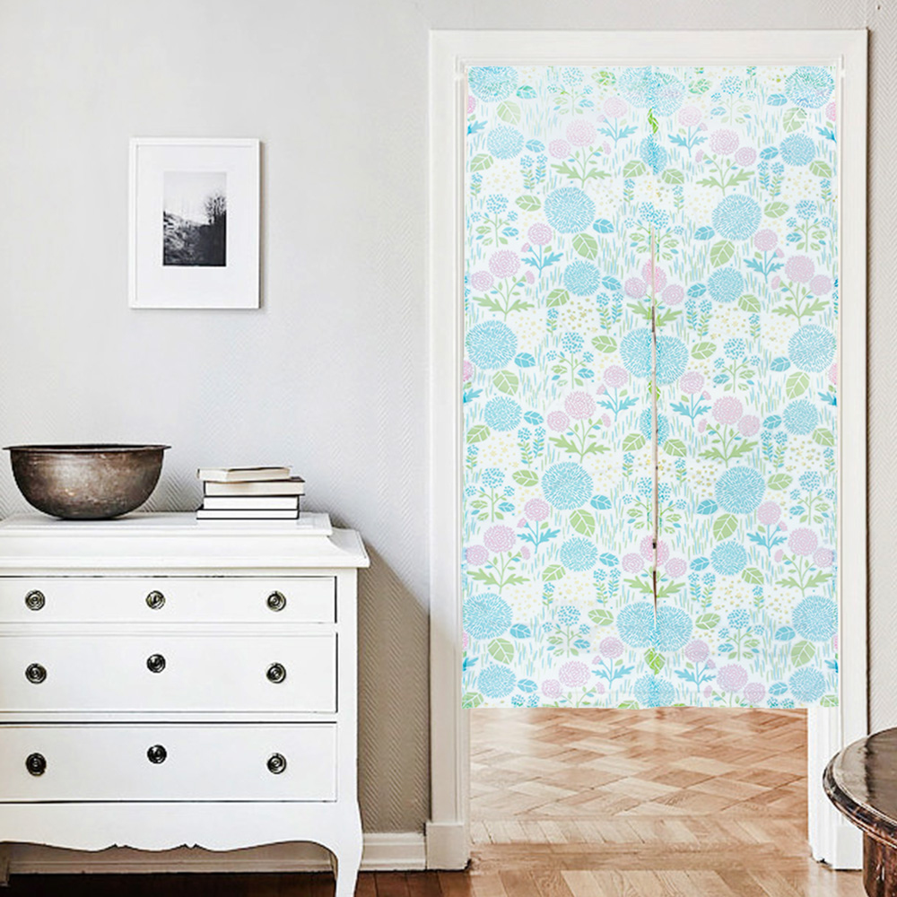 HONE柔光花紗長門簾(85x150cm)_花卉粉