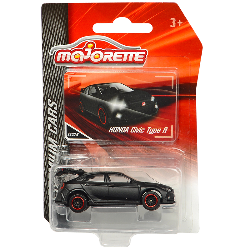 Majorette 美捷輪小汽車-Honda Civic Type R 霧面黑