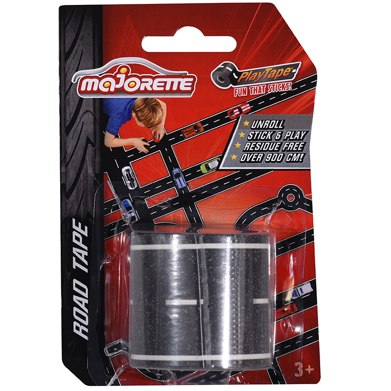 Majorette美捷輪小汽車-4.5m紙膠帶跑道
