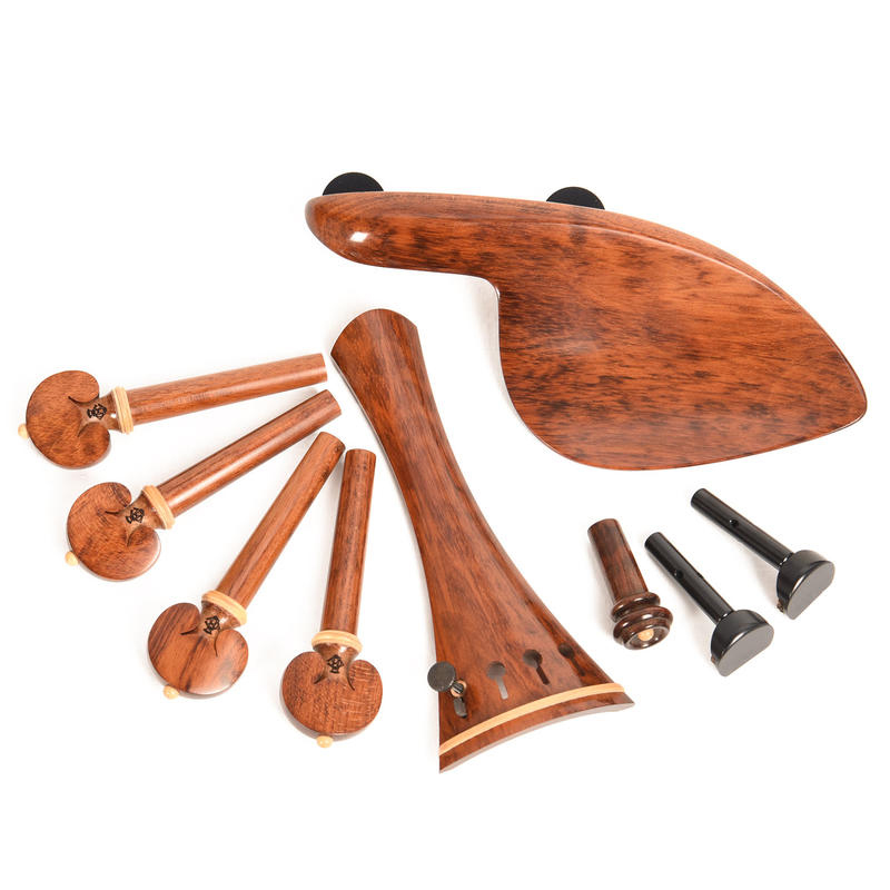 小提琴配件組 蛇紋木 義大利 Bogaro&Clemente 弦鈕/腮托/拉弦板 BCVL-SBFC