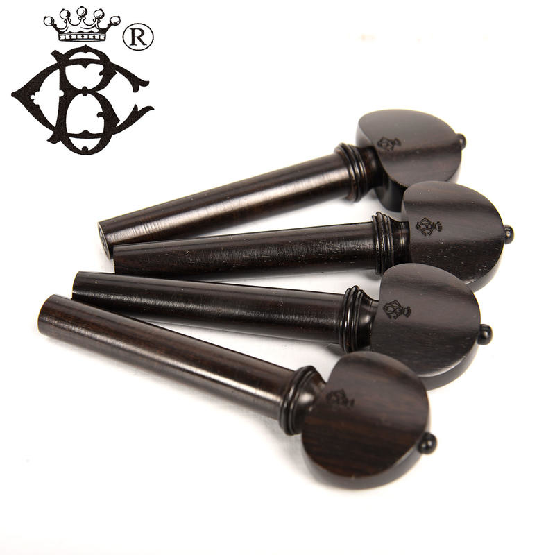 小提琴配件組 烏木 義大利 Bogaro&Clemente 弦鈕/腮托/拉弦板 BCVL-PBEH