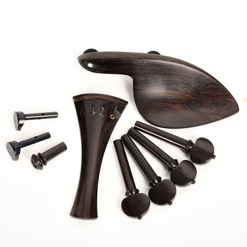 小提琴配件組 烏木 義大利 Bogaro&Clemente 弦鈕/腮托/拉弦板 BCVL-PBEH