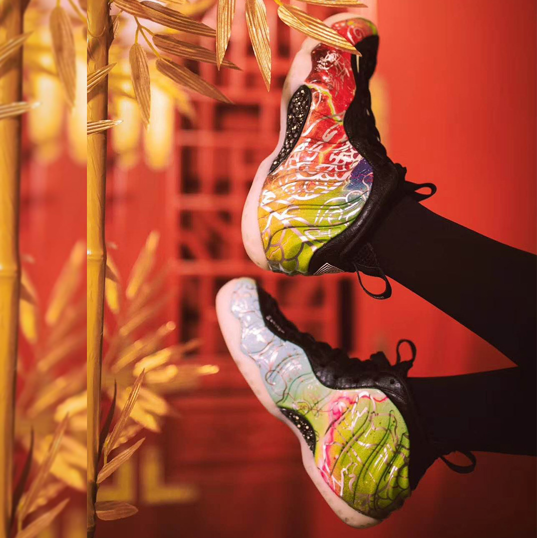 男鞋NIKE AIR FOAMPOSITE ONE “Beijing”北京噴夜光籃球鞋