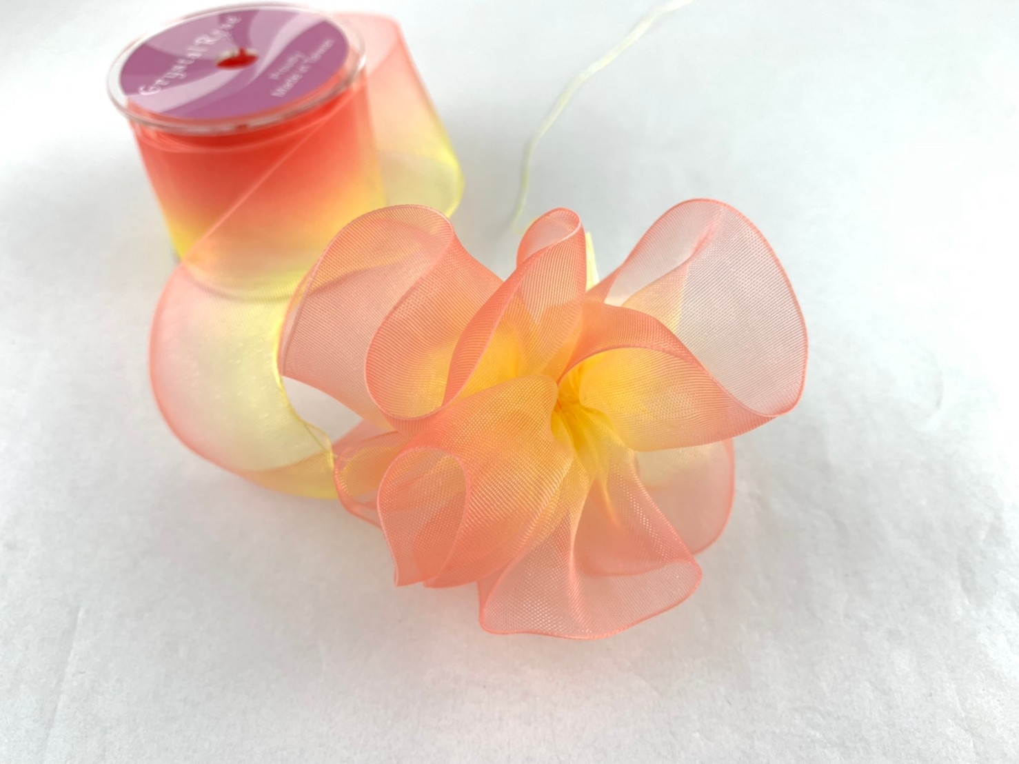 雪紗漸層波浪形拉花緞帶/38mm