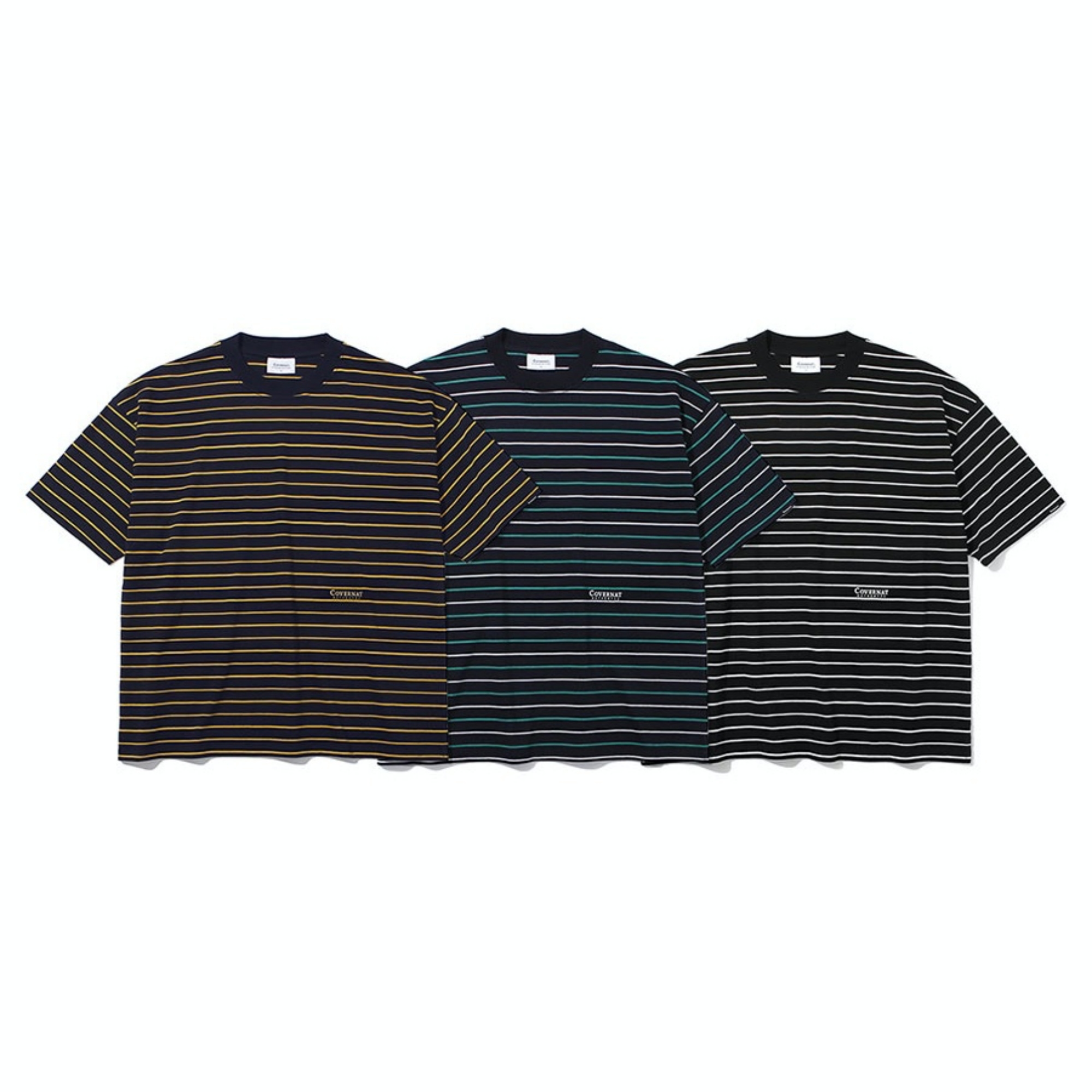 COVERNAT 20S/S NARROW STRIPE TEE