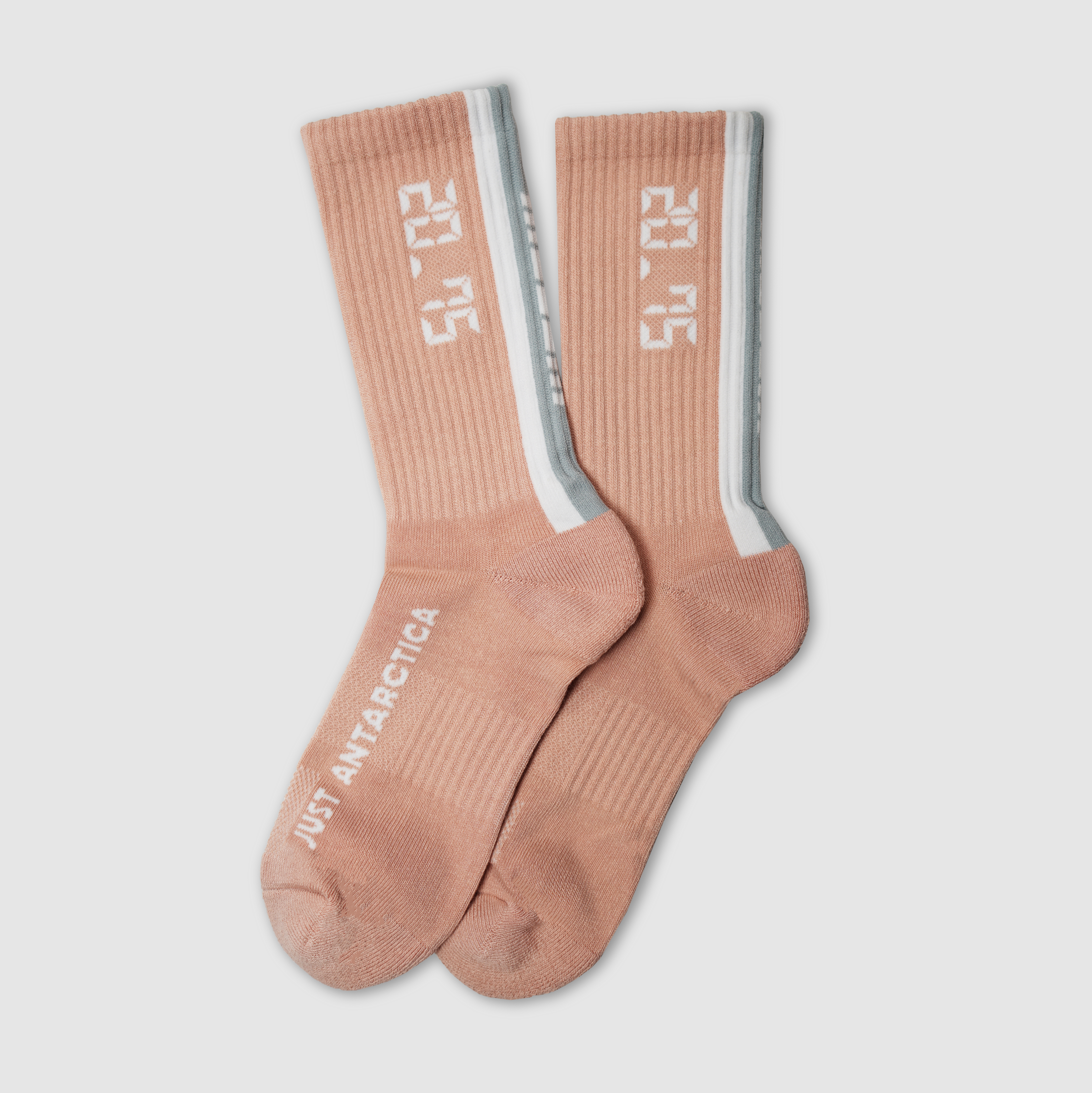 【 JUST ANTARCTICA 20.75】粉色提花襪