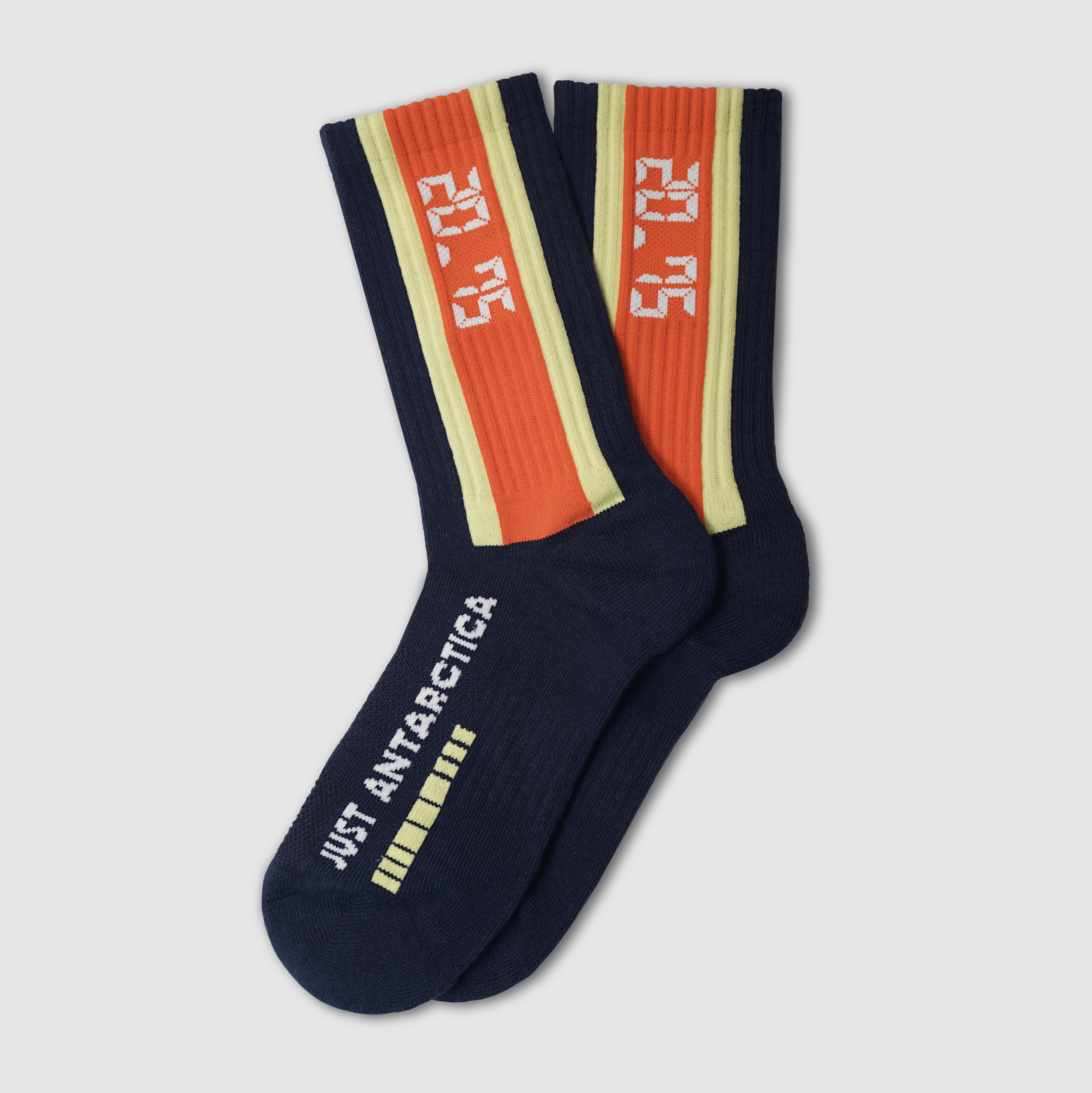 【 JUST ANTARCTICA 20.75】藍色提花襪