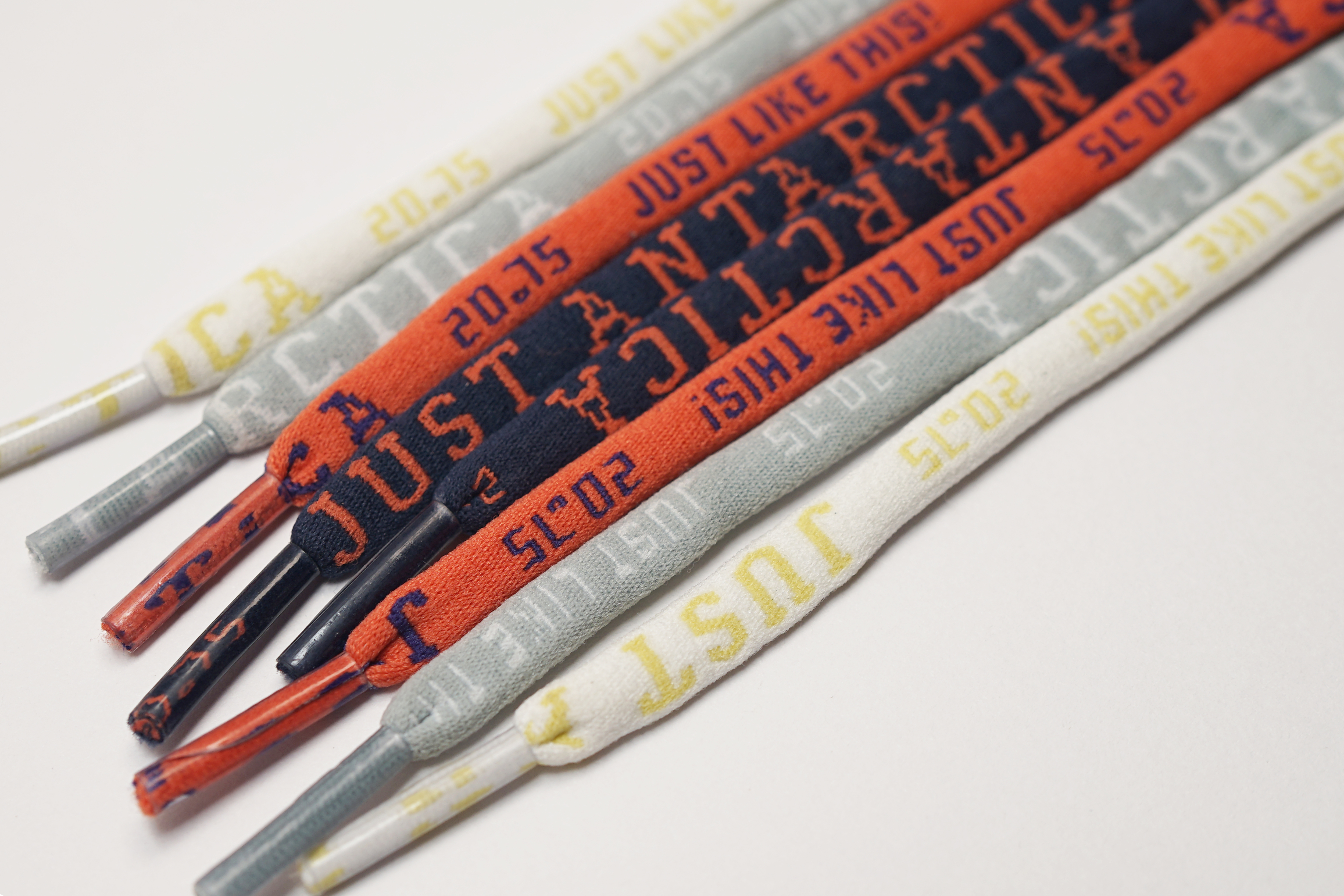 【 JUST ANTARCTICA 20.75】藍橙色鞋帶