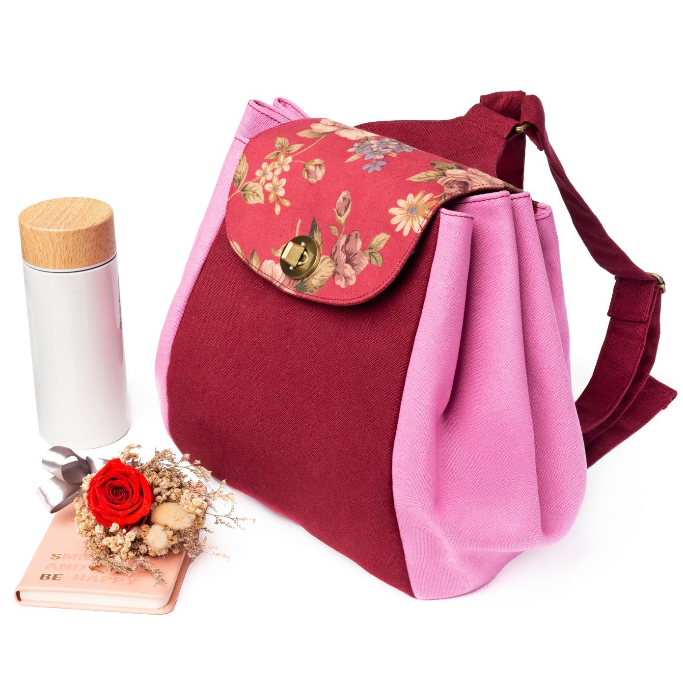 側邊皺摺後背包(材料包)