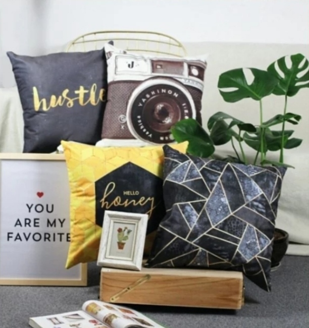 LOFT風大理石抱枕