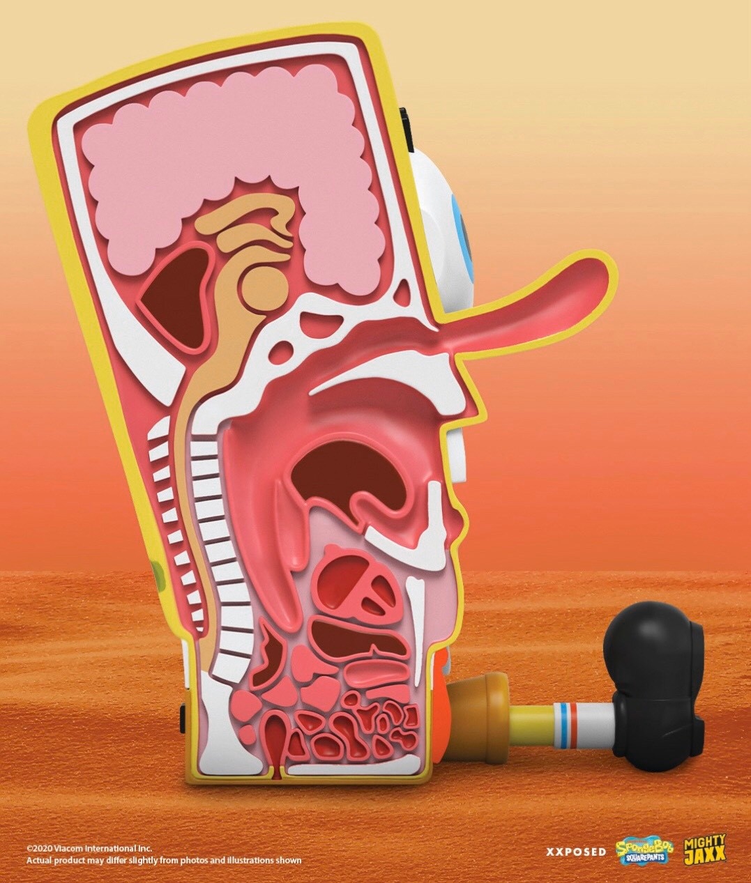 Mighty Jaxx 海綿寶寶 半剖公仔 6吋 XXPOSED Squarepants Toy