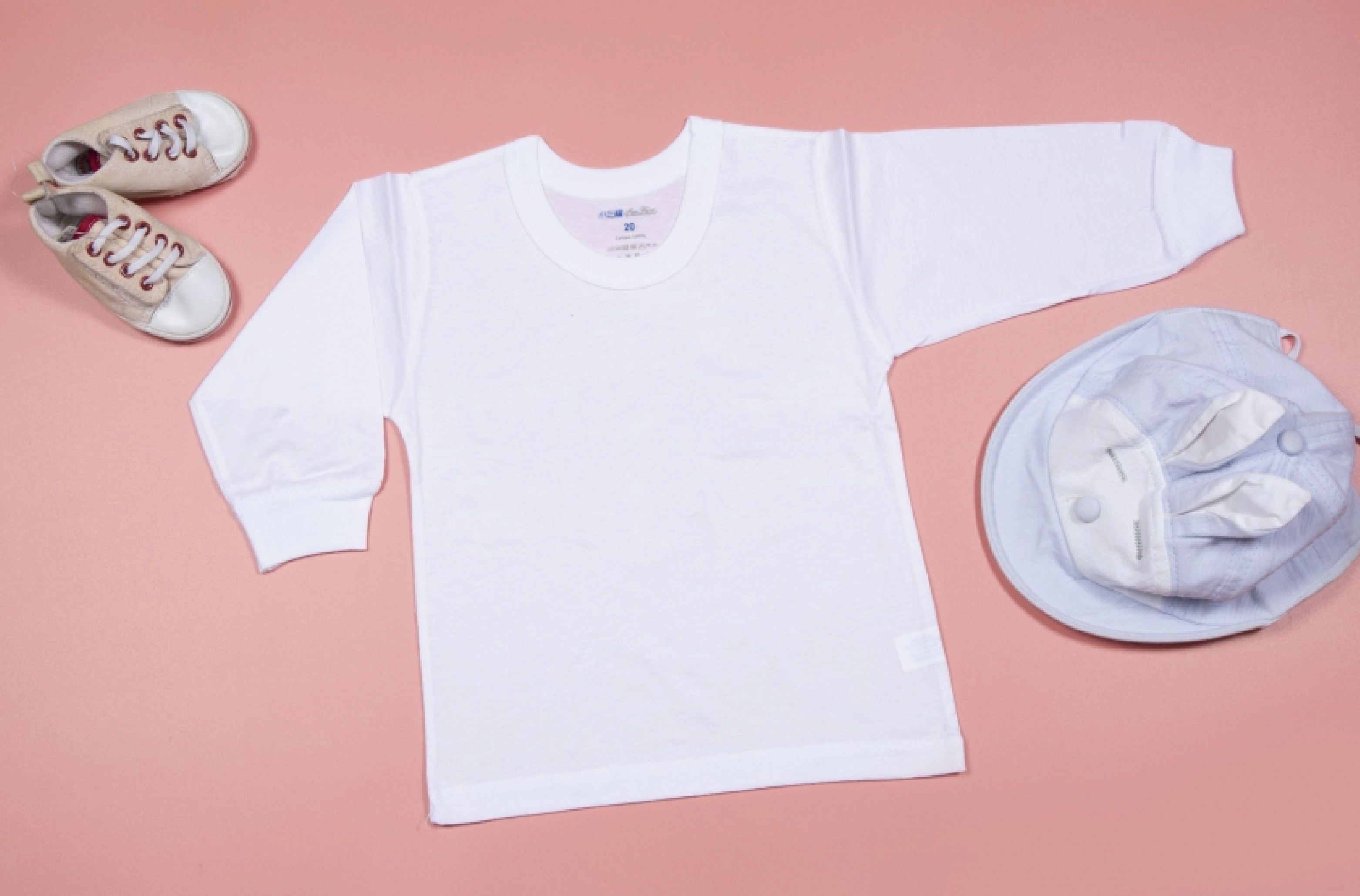 小三福 三福 100%純棉單面夏季兒童長袖衣