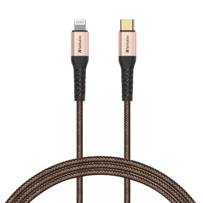 Verbatim Tough Max Type C to Lightning充電傳輸線 120cm