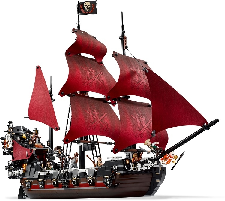 Pirates of the Caribbean Queen Anne’s Revenge Building Set Minifigs Fit Lego NO BOX KG180047