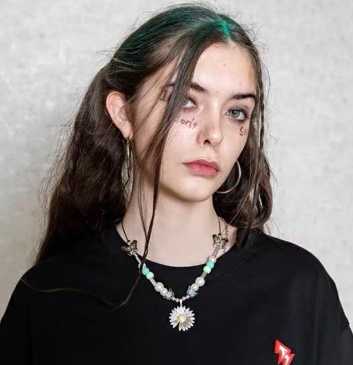 I DON’T SMOKE 雛菊 蝴蝶 圓珠 項鍊 DONSMOKE Don’t Smoke