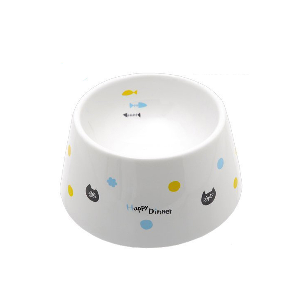 日本Marukan-加高陶瓷碗-貓用MK-CT-415