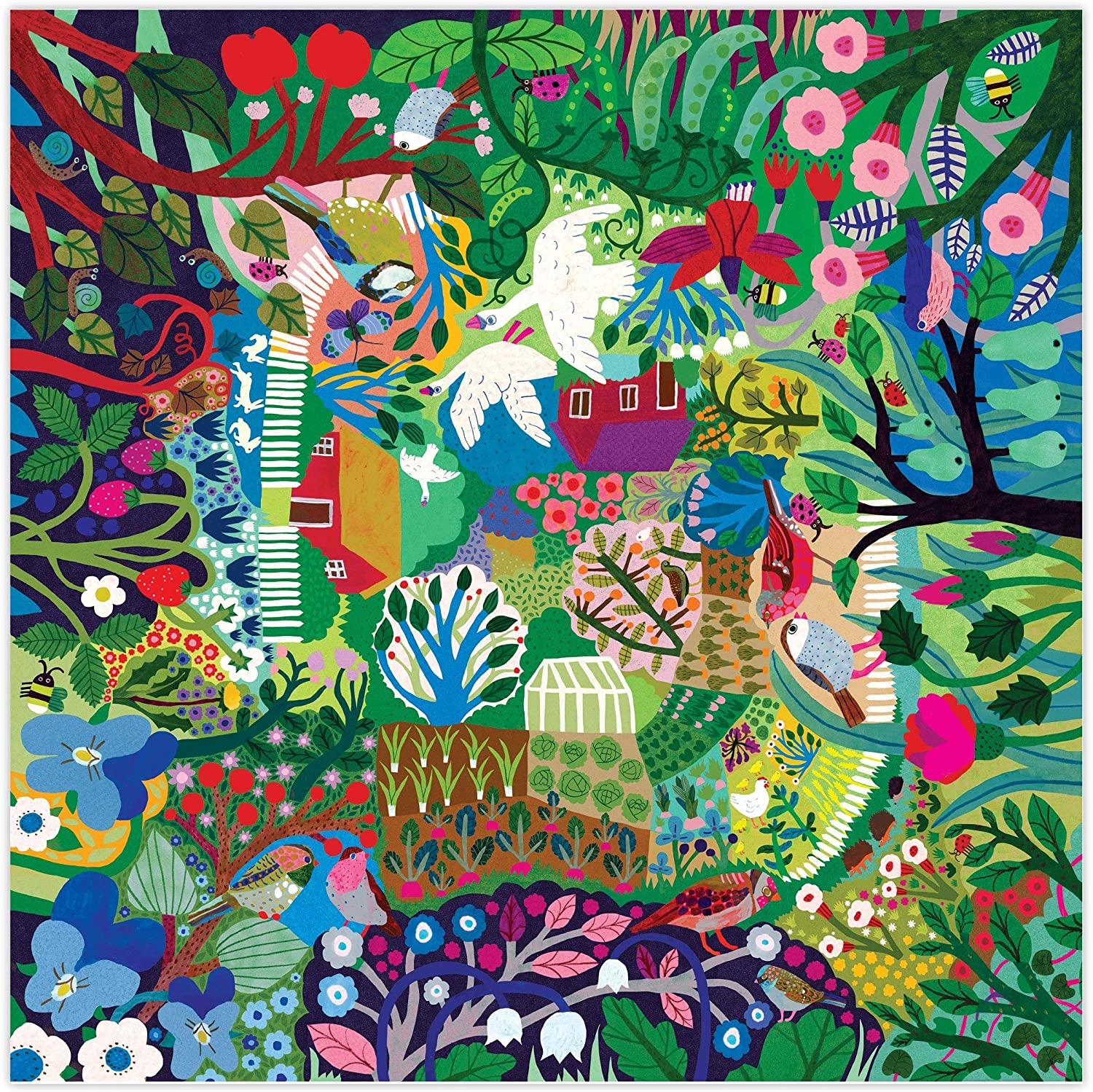 【EEBOO】生機盎然的花園 1000片拼圖