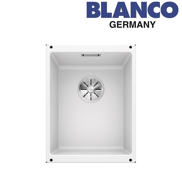 Blanco "Subline 320-U" 523410 Undermount Granite composite kitchen sink with Waste Kit (White)