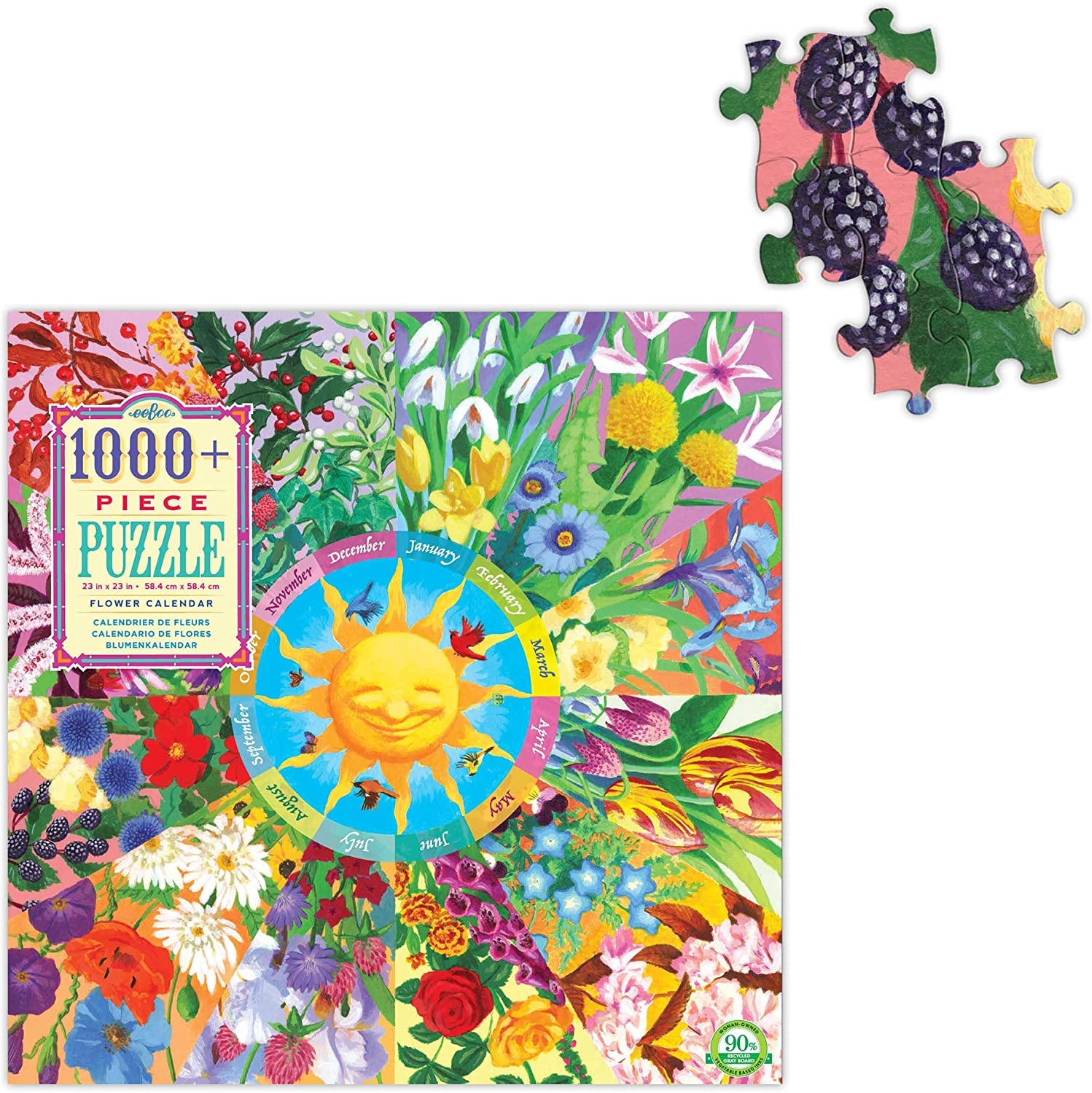 【EEBOO】花曆 1000片拼圖