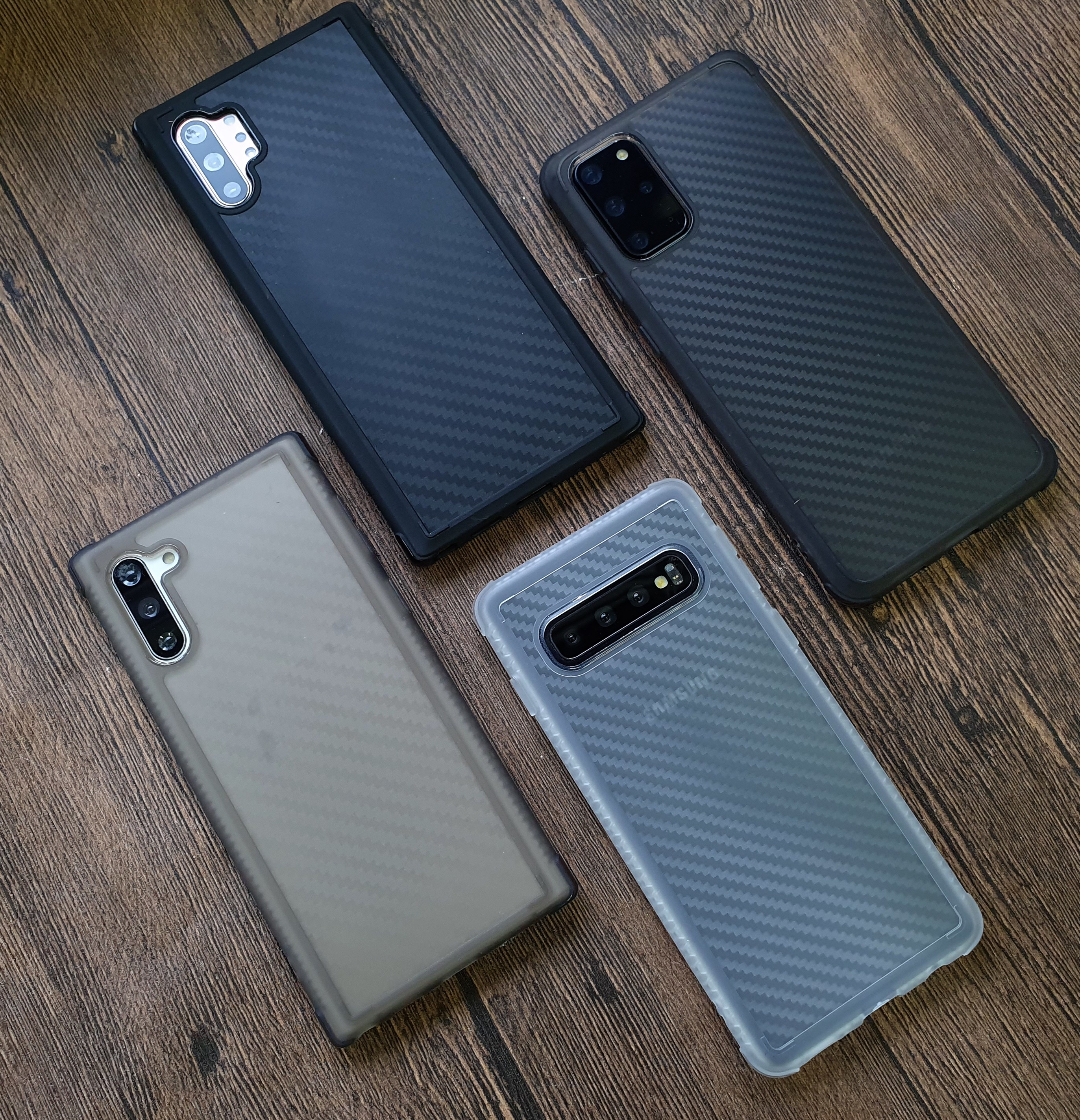 特價$199【三星系列碳纖紋軍規防摔殼】S20/S20+/S20u/NOTE10/NOTE10+/NOTE9/S10/S10+/S10e