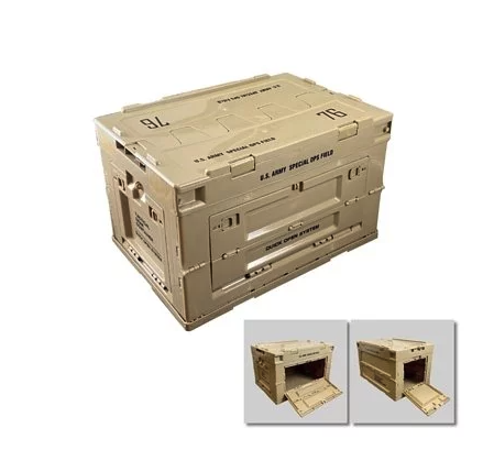 【Forest Outdoor】軍事風折疊側開收納箱  G-D1-1