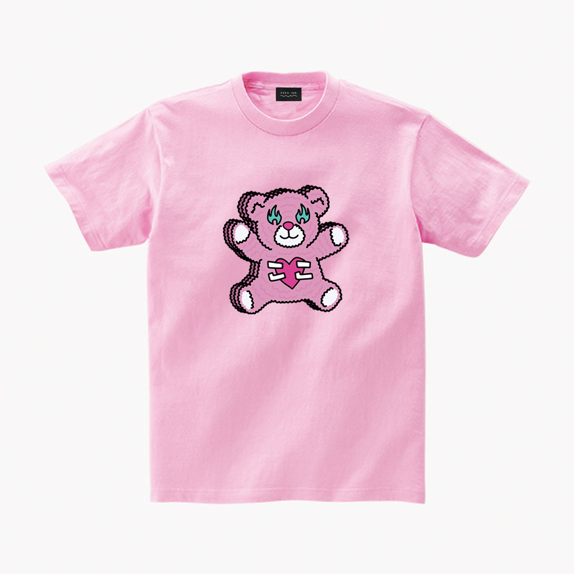 ♡ KOKOINNA 熊熊短袖T - 粉 ♡