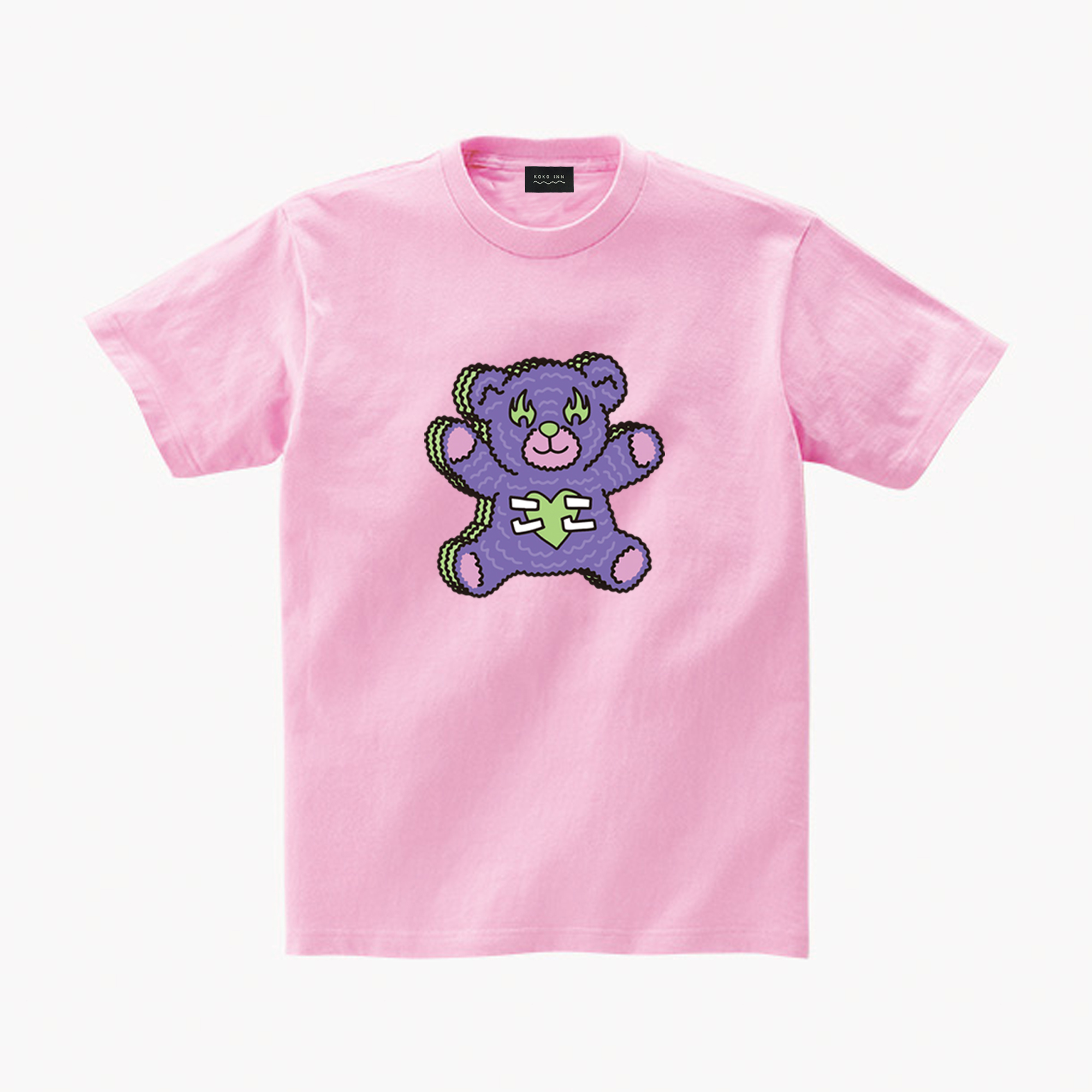 ♡ KOKOINNA 熊熊短袖T - 紫 ♡