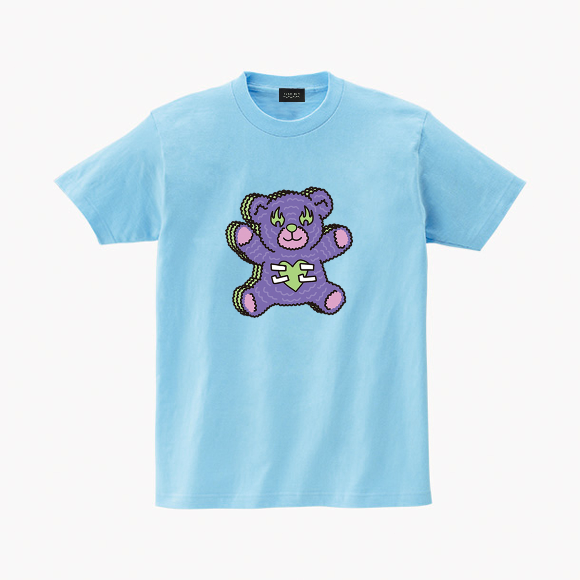 ♡ KOKOINNA 熊熊短袖T - 紫 ♡