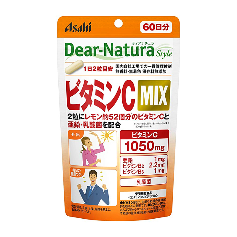 Asahi - Dear-Natura Style 維他命C MIX 120粒 (60日)(平行進口)