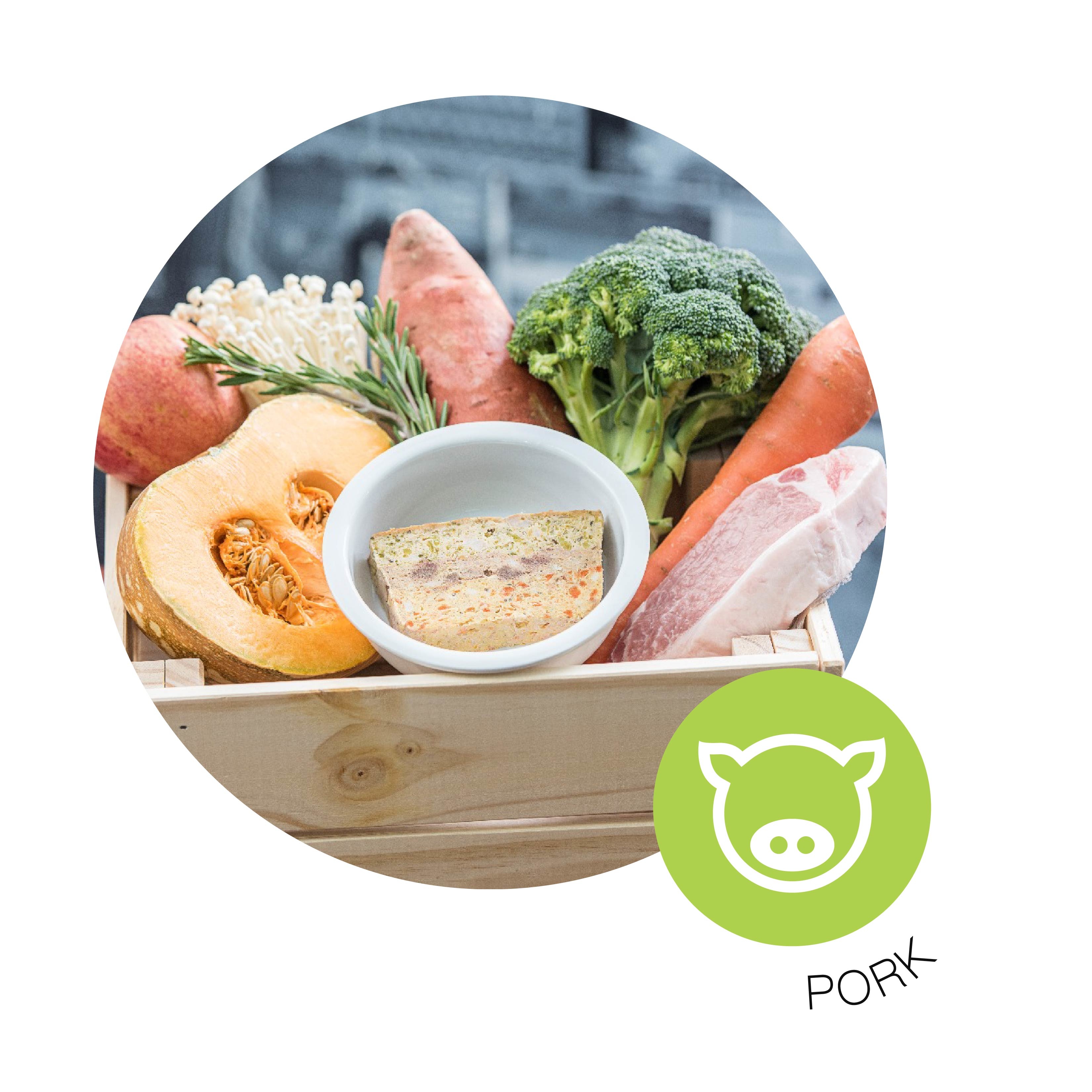 寵物, 寵物鮮食, 鮮食, 鮮食磚, 狗糧, 香港寵物鮮食, 香港健康狗糧, 豬肉鮮食磚, 豬肉, Pork