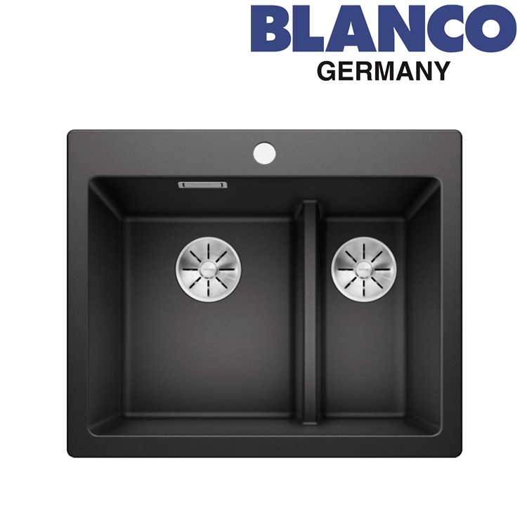Blanco "Pleon 6 Split" 521689 Countertop Granite composite kitchen sink with Waste Kit (Anthracite)