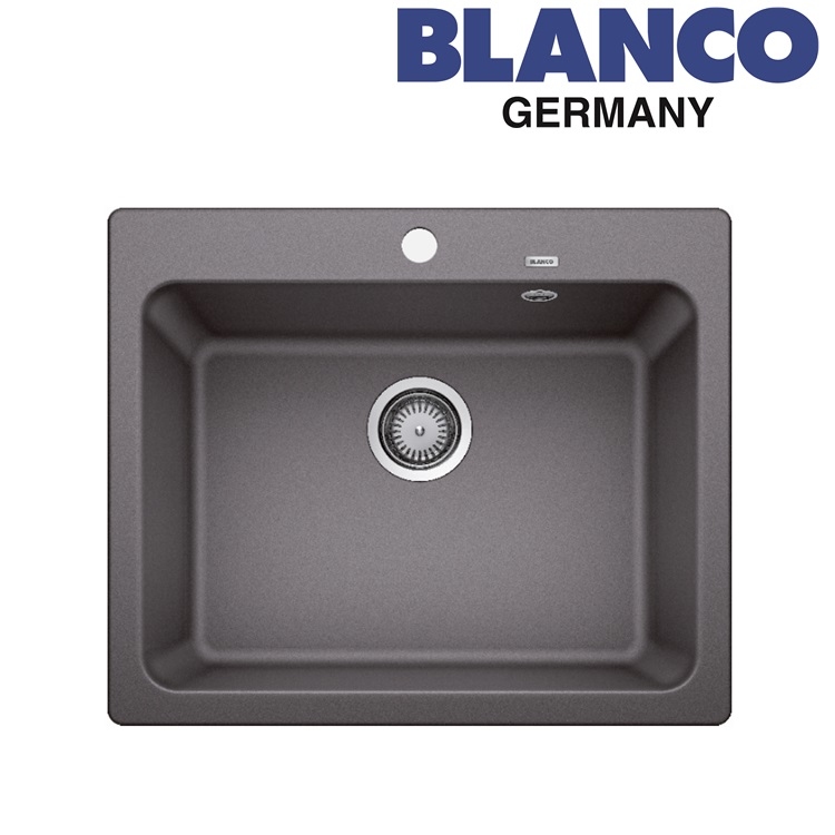 Blanco "Naya 6" 519639 Countertop Granite composite kitchen sink with Waste Kit (Rock grey)