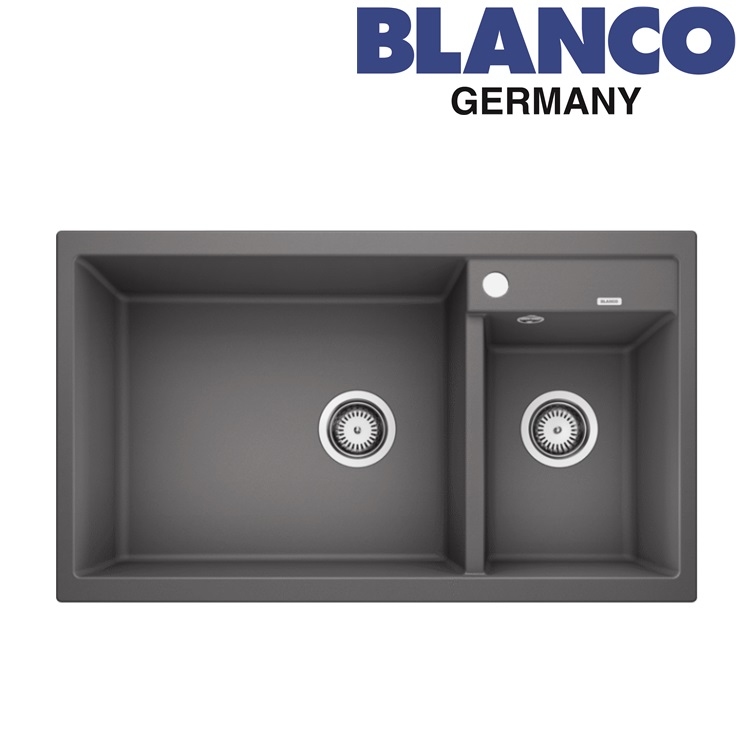 Blanco "Metra 9" 518886 Countertop Granite composite kitchen sink with Waste Kit (Rock grey)