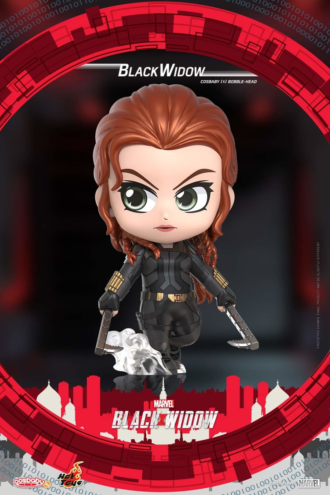 Hot Toys Black Widow Cosbaby (S) Bobble-Head COSB750