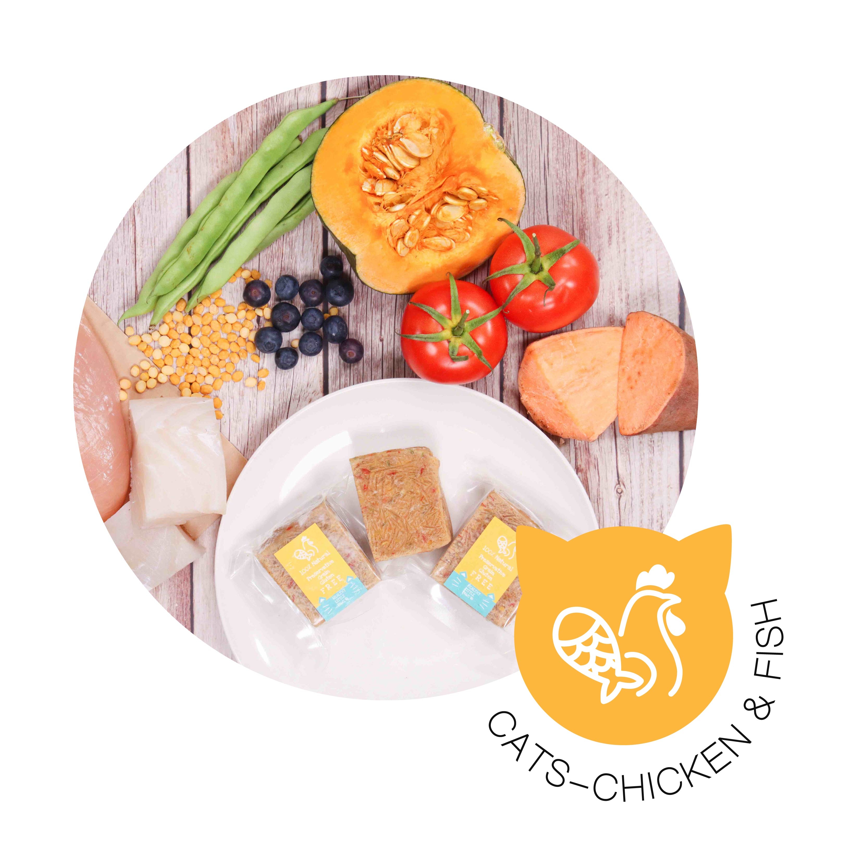 寵物, 寵物鮮食, 鮮食, 鮮食磚, 狗糧, 香港寵物鮮食, 香港健康貓糧, 雞肉&魚肉鮮食磚, 牛肉, Chicken and Fish, Fresh Cat Food