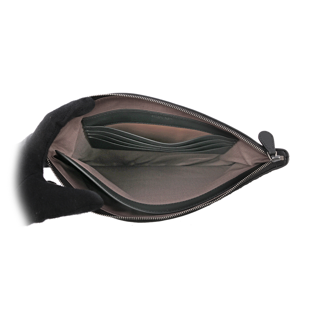 【BOTTEGA VENETA】大款編織羊皮手拿包/收納包