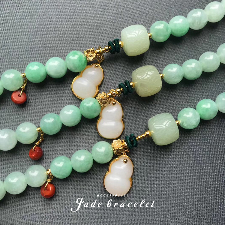 福祿雙全｜天然翡翠A貨手鍊