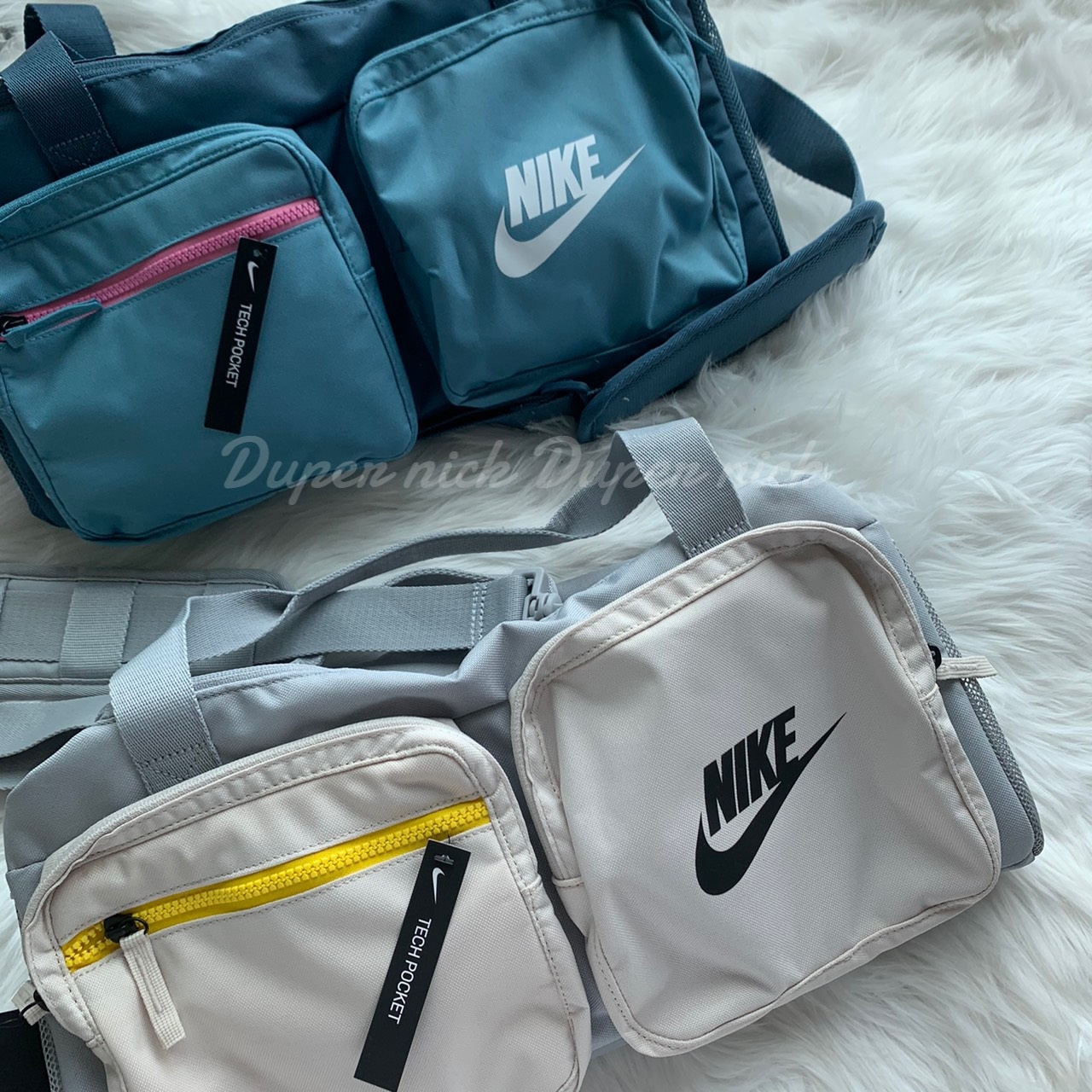 NIKE 多功能行李包 藍色