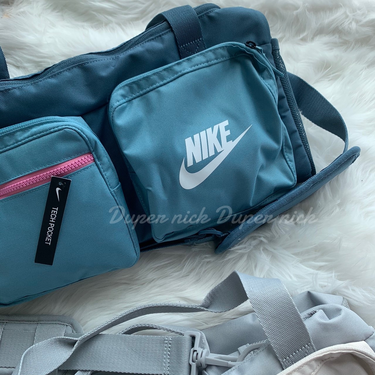 NIKE 多功能行李包 藍色